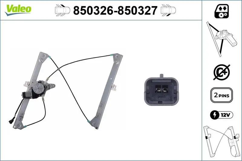 VALEO 850326 Ön Cam Krikosu (Sol) 9221G0 resmi