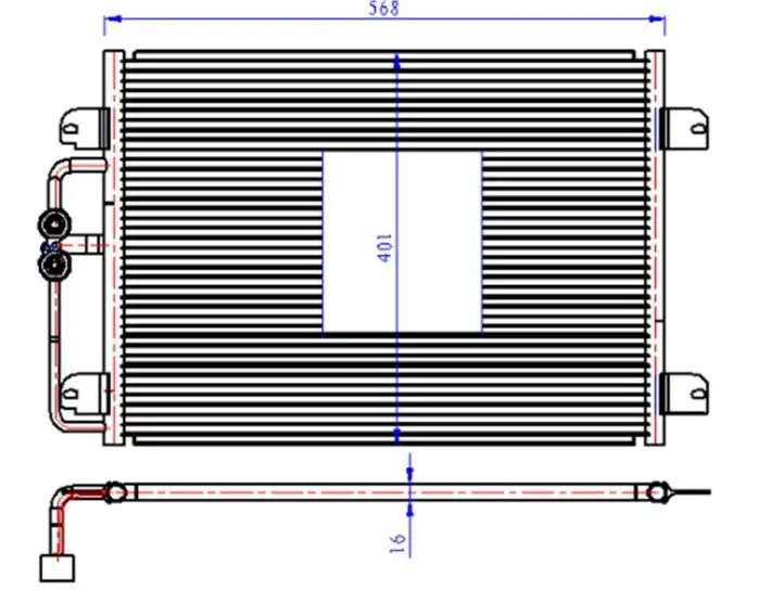 ORIS CRN843016 Klima Radyatörü 7700432392 resmi