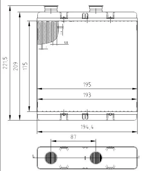 MGA 81181 Kalorifer Radyatörü 79110SMJG41 resmi
