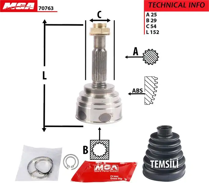 MGA 70763 Aks Kafası (Dış) MR336527 resmi