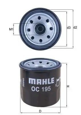 MAHLE OC195 Yağ Filtresi resmi