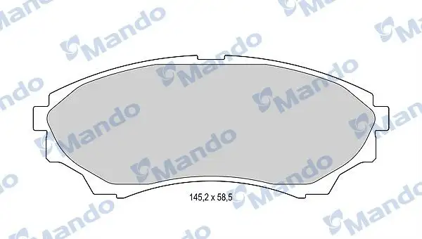 MANDO MBF015234 Ön Fren Balatası resmi