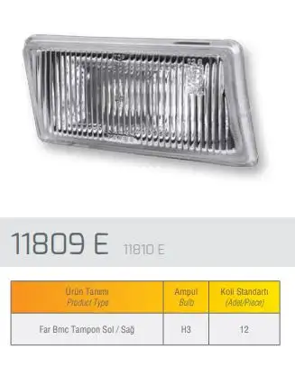 FARBA 11810E Sis Farı (Sağ) resmi