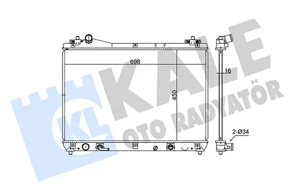 KALE 365500 Radyatör 1770065J10 resmi