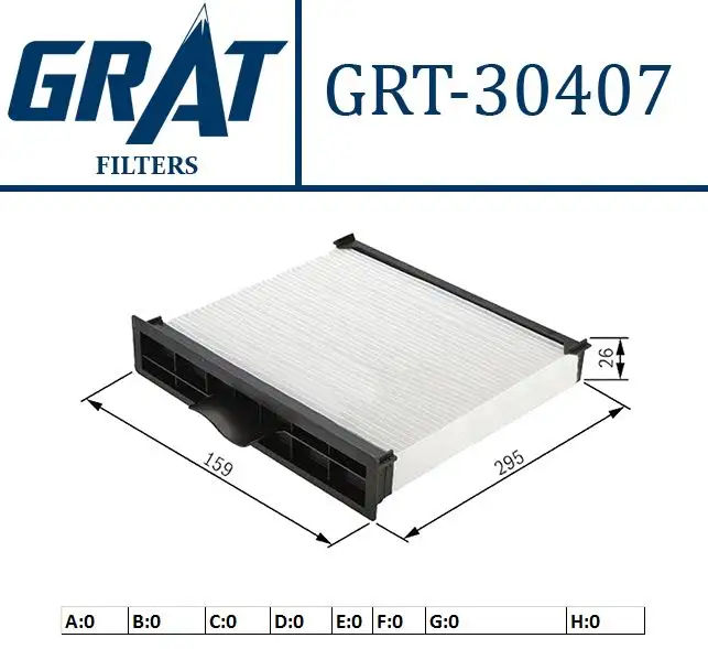 GRAT 30407 Polen Filtresi 64111393489 resmi