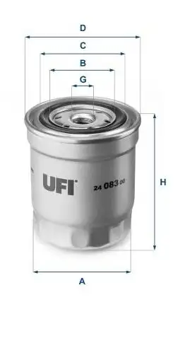UFI 24.083.00 Yakıt Filtresi resmi