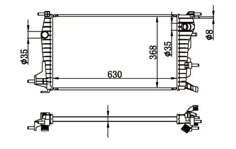 MGA 80411 Radyatör 214100068R resmi