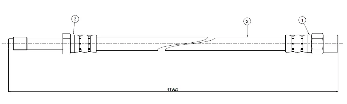 CAVO C900008A Ön Fren Hortumu 9014280435 resmi