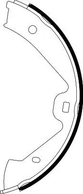 HELLA 8DA355050-221 El Fren Balatası resmi