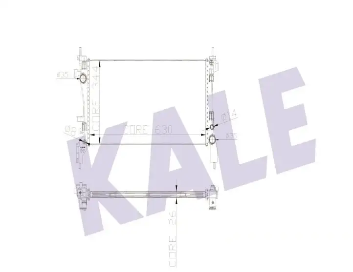 KALE 0138011AB Radyatör resmi