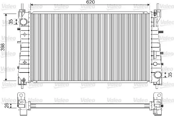 VALEO 733203 Radyatör 51785217 resmi