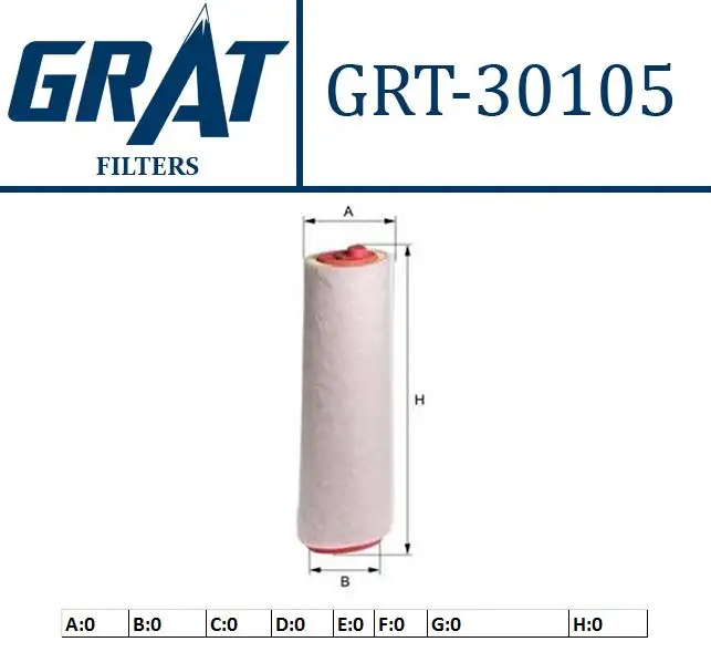 GRAT 30105 Hava Filtresi 13712247444 resmi