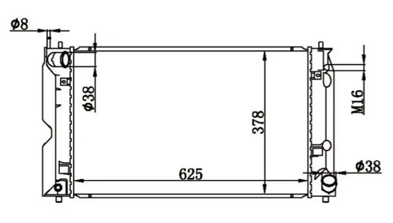 MGA 80711 Radyatör 164000G021 resmi
