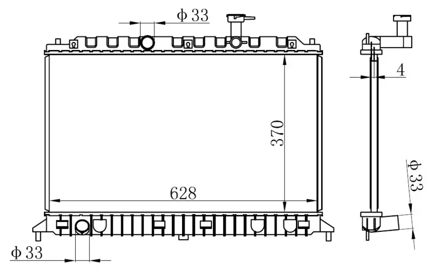 ORIS BKI046016 Radyatör 253101G100 resmi
