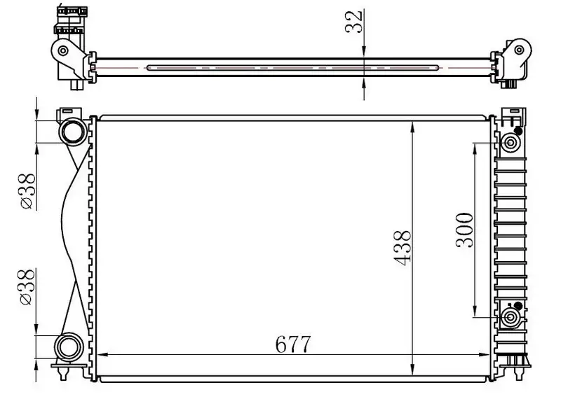 ORIS BAU046032 Radyatör 4F0121251R resmi