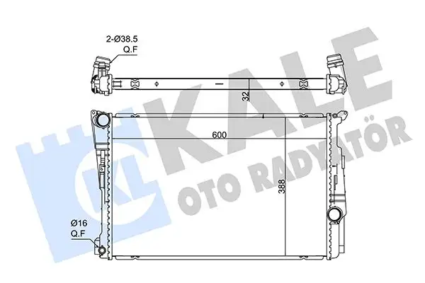 KALE 361715 Radyatör resmi