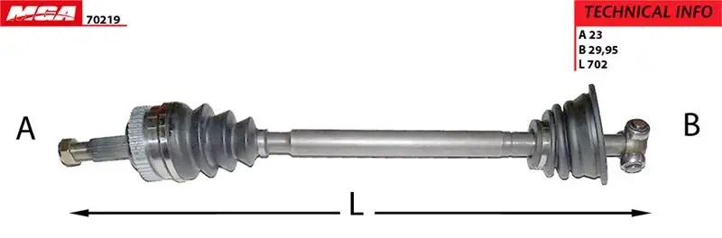 MGA 70219 Ön Aks (Sol) 7701349994 resmi