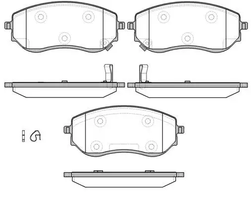 MGA 56330 Ön Fren Balatası A4704205300 resmi