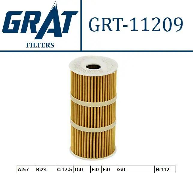 GRAT 11209 Yağ Filtresi 770147853 resmi