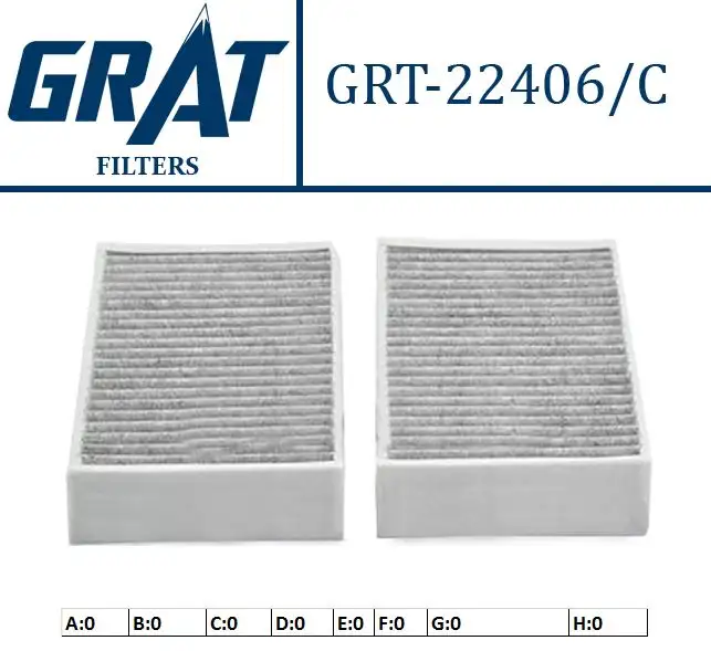 GRAT 22406C Polen Filtresi (Karbonlu) 1648300218 resmi