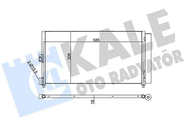 KALE 386000 Klima Radyatörü resmi