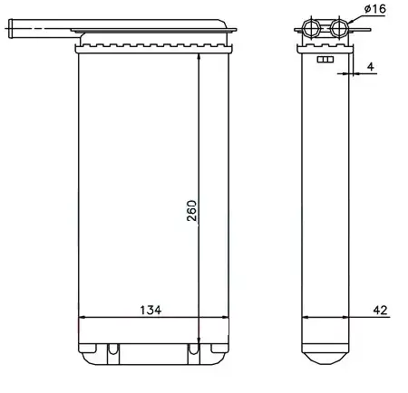 ORIS KFR077036 Kalorifer Radyatörü 96AT18476AA resmi
