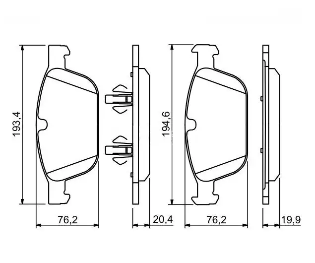 MGA 55663 Ön Fren Balatası 30793943 resmi