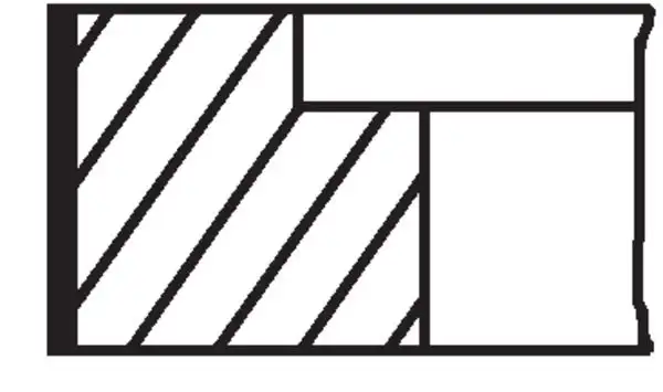 MAHLE 00932N0 Motor Segmanı (STD) resmi