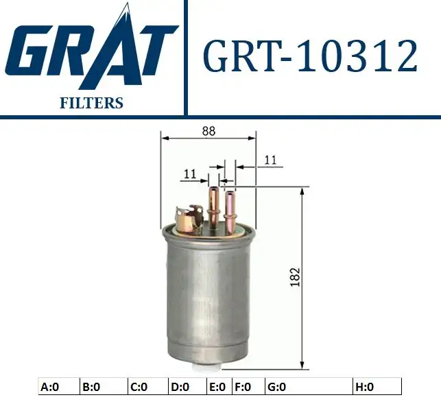 GRAT 10312 Yakıt Filtresi 46531688 resmi