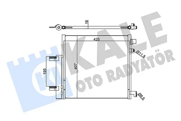 KALE 342515 Klima Radyatörü resmi