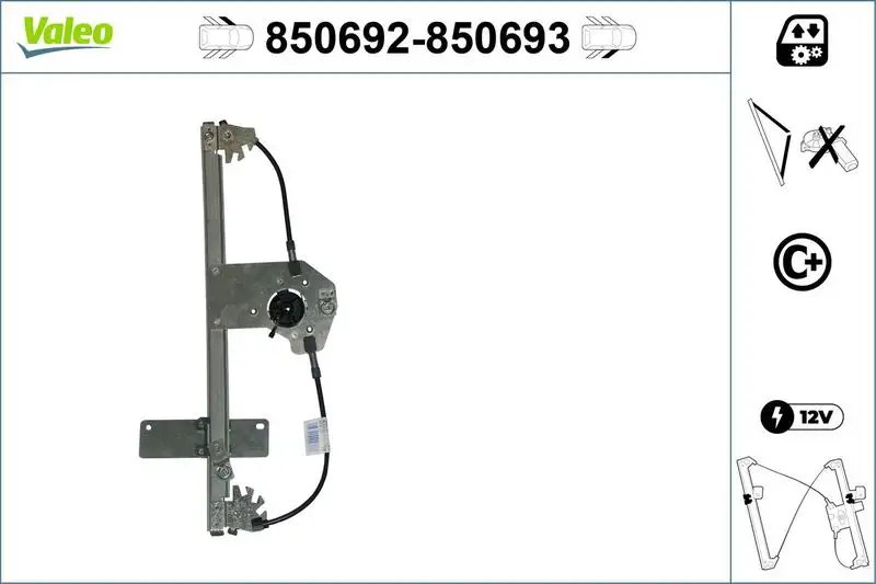 VALEO 850692 Ön Cam Krikosu (Sol) 9221X1 resmi