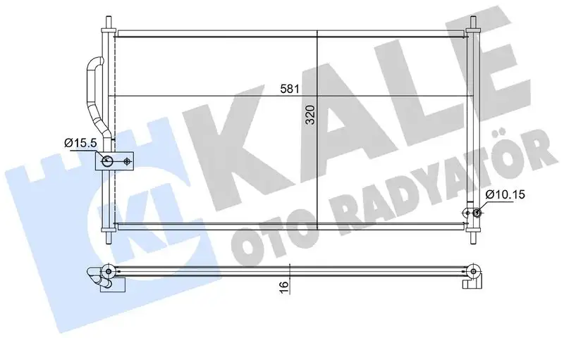 KALE 380500 Klima Radyatörü 80110ST7003 resmi