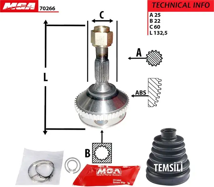 MGA 70266 Aks Kafası 3272AE resmi