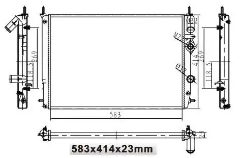 MGA 80130 Radyatör 7702258285 resmi