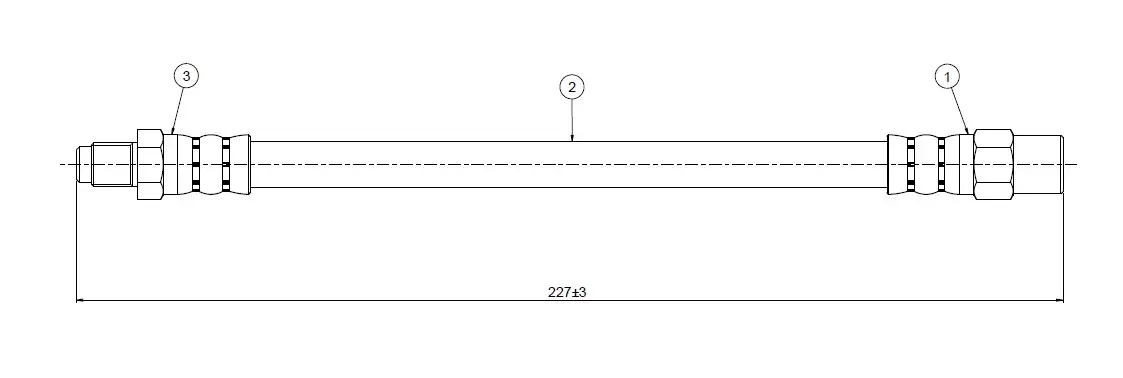 CAVO C800433A Arka Fren Hortumu 34322227489 resmi