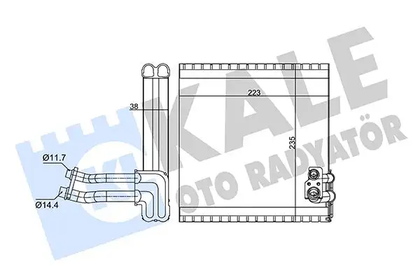KALE 352235 Klima Radyatörü A31001500 resmi
