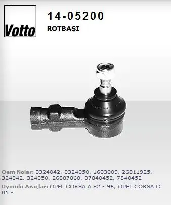 VOTTO 14-05200 Rot Başı 1603009 resmi