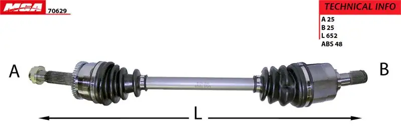 MGA 70629 Ön Aks (Sol) 495001R000 resmi