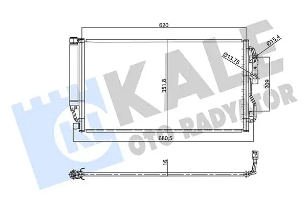 KALE 358790 Klima Radyatörü resmi