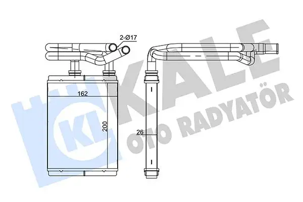 KALE 352515 Kalorifer Radyatörü 79110S6DG01 resmi