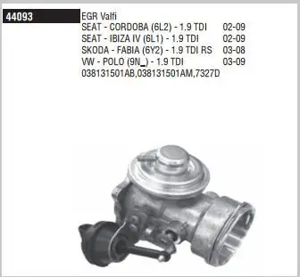 DODUCO 44093 EGR Valfi 038131501AM resmi