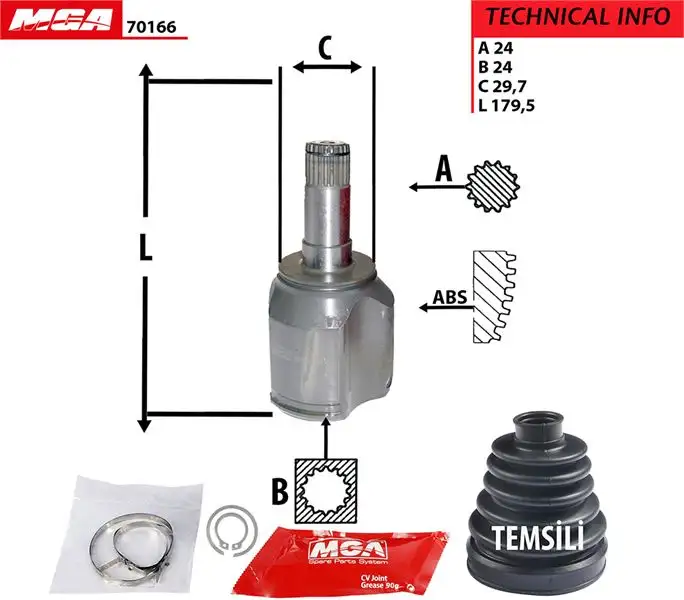 MGA 70166 Aks Kafası (Sol İç) 46307542 resmi