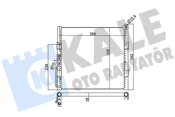 KALE 386800 Klima Radyatörü 80110SR1A13 resmi