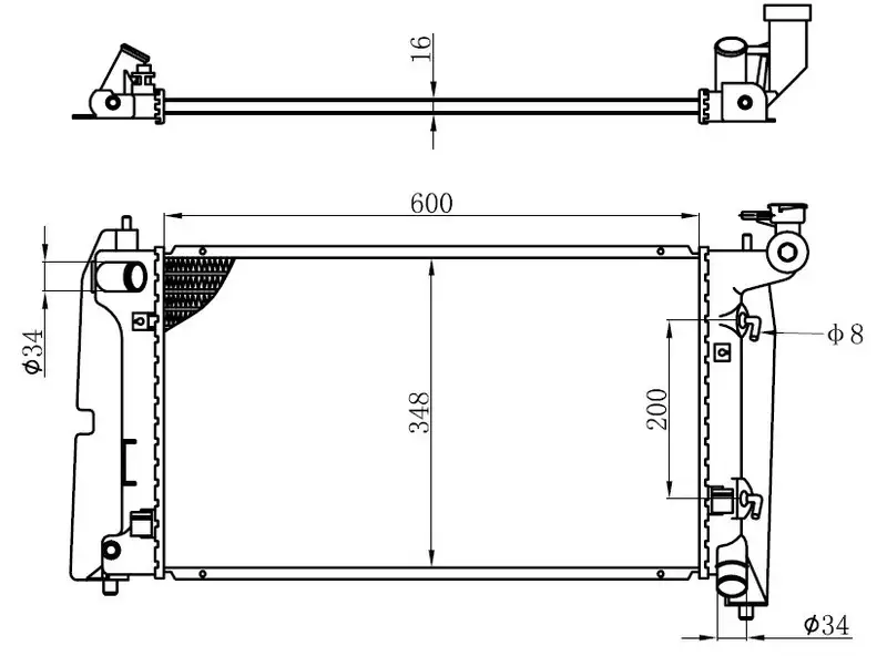 ORIS BTO064016 Radyatör resmi