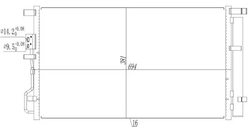 ORIS CHY939016 Klima Radyatörü 976062W001 resmi