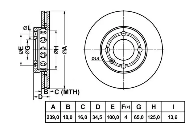 MGA 50205 Ön Fren Diski 6N0615301C resmi