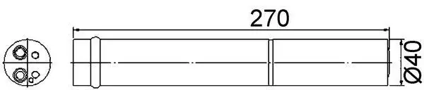 MAHLE AD96000S Klima Kurutucu Tüpü 7701067998 resmi