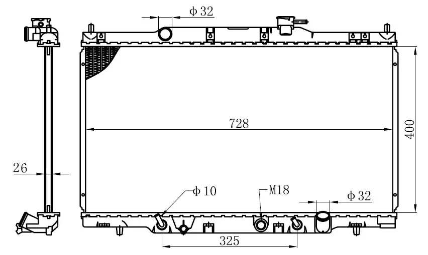 ORIS BHN002026 Radyatör 19010PNB901 resmi