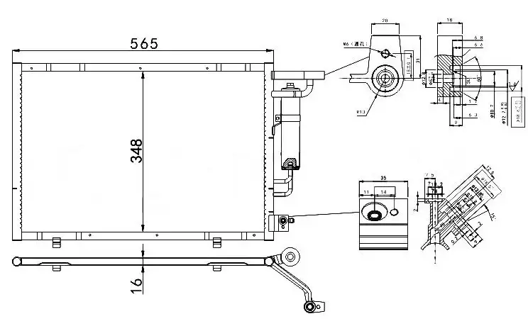 MGA 82366 Klima Radyatörü 1834039ET7119710BA resmi