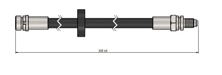 CAVO C900364A Arka Fren Hortumu 1023692 resmi